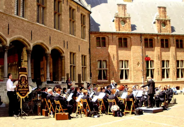 Concert in Middelburg op 6 juli 2008     	 Foto: Archief Harmonie Crescendo