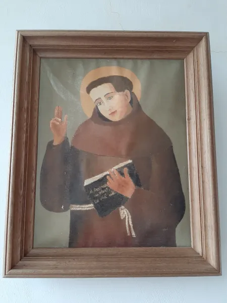 Schilderij van Antonius van Weert in de kapel Schilderij van Antonius van Weert in de kapel