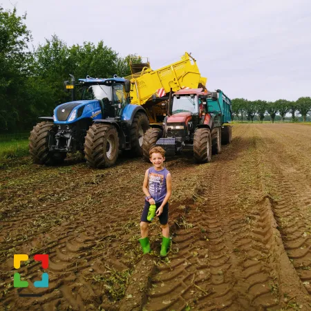 HALLO Magazine Online.nl Aardappelen rooien in Nederland met Koen Foto: fam: Breukers