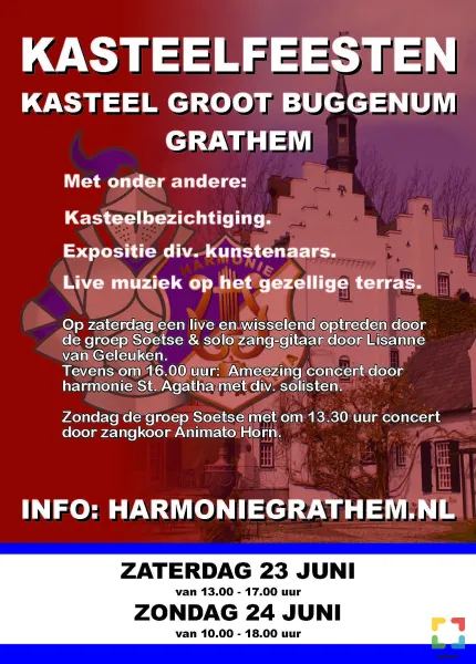 HALLO Online.nl Kasteel “Groot Buggenum” opent haar poorten voor Kunst, cultuur en gezelligheid