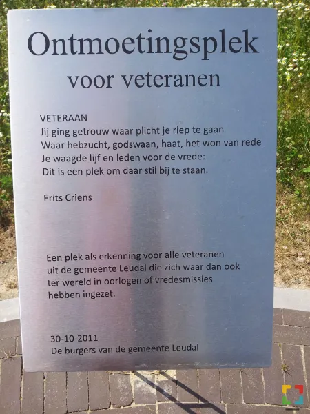 Ontmoetingsplek veteranen bij gemeentehuis Leudal Ontmoetingsplek veteranen bij gemeentehuis Leudal