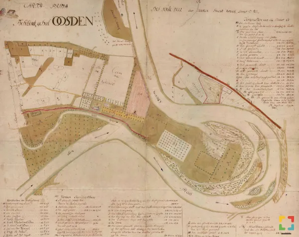 HALLO Magazine Online/ Kaart van Osen en landerijen uit 1718