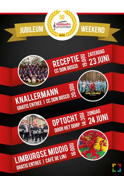 Jubileumweekend Drumfanfare Animato Heel